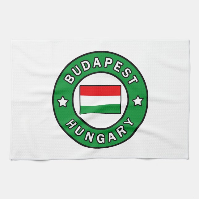 Budapest Hungary Kitchen Towel (Horizontal)