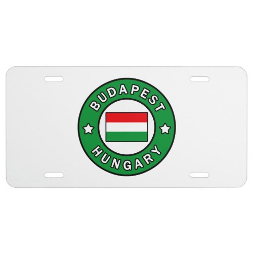 Budapest Hungary License Plate