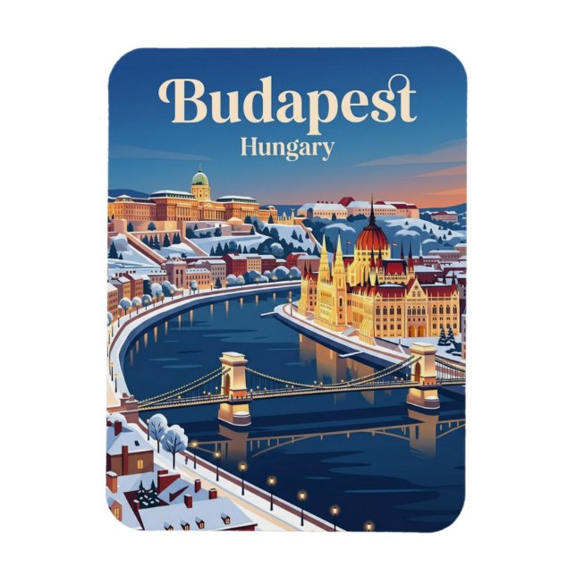 Budapest Hungary Magnet (Vertical)
