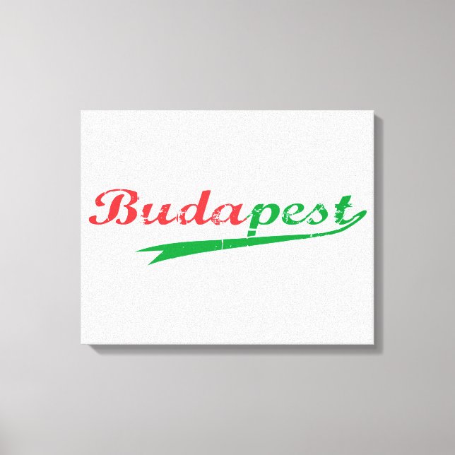 BUDAPEST, Hungary, Magyar, Budapest Poster Canvas Print (Front)