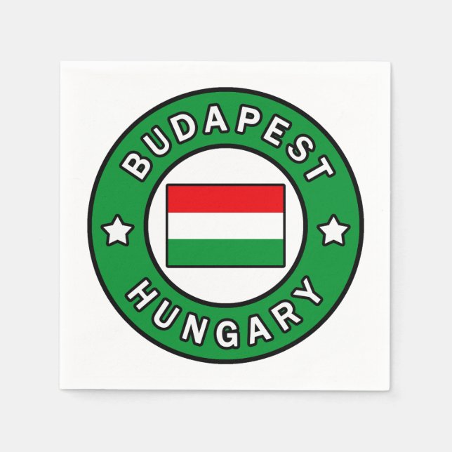 Budapest Hungary Napkins (Front)
