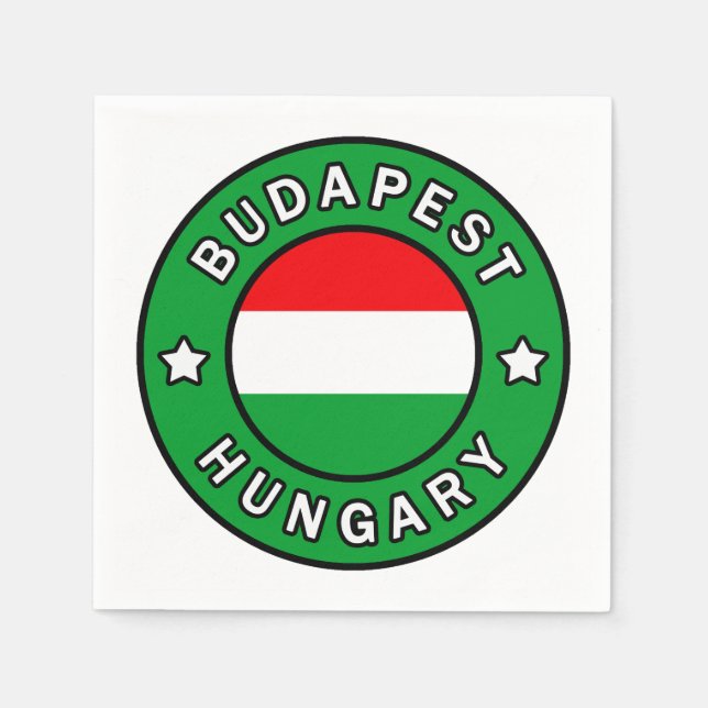 Budapest Hungary Napkins (Front)