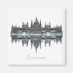 Budapest Hungary Parliament Architecture Magnet
