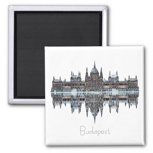 Budapest Hungary Parliament Architecture Magnet