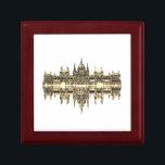 Budapest Hungary Parliament Architecture Sketch Gift Box<br><div class="desc">Magnificent Budapest Parliament Hungary Architecture Sketch Gift Box to add to your collection. A cool present / gift idea for all who love custom design items,  positive vibes,  minimalism,  traveling etc. Europe,  history,  reflection.</div>