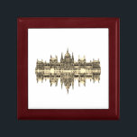 Budapest Hungary Parliament Architecture Sketch Gift Box<br><div class="desc">Magnificent Budapest Parliament Hungary Architecture Sketch Gift Box to add to your collection. A cool present / gift idea for all who love custom design items,  positive vibes,  minimalism,  traveling etc. Europe,  history,  reflection.</div>