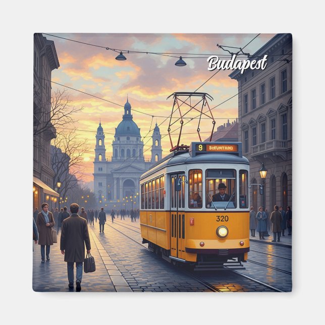 Budapest Hungary Parliament Building Travel Magnet (Front)