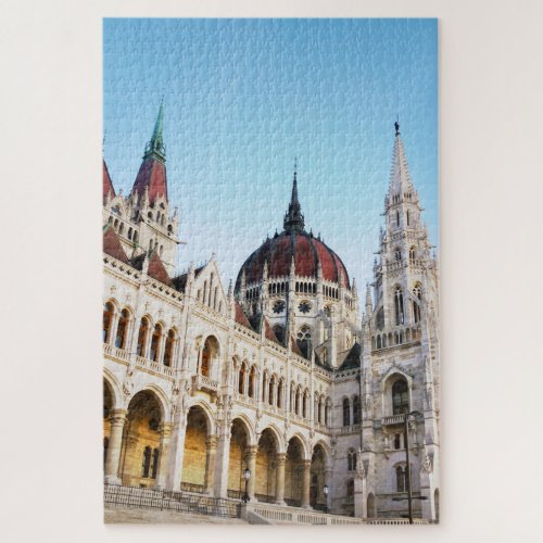 Budapest Hungary Parliament Building Travel Photo Jigsaw Puzzle