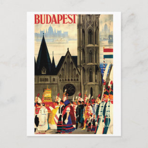 Budapest, Hungary. People in Folk Costumes Postcard
