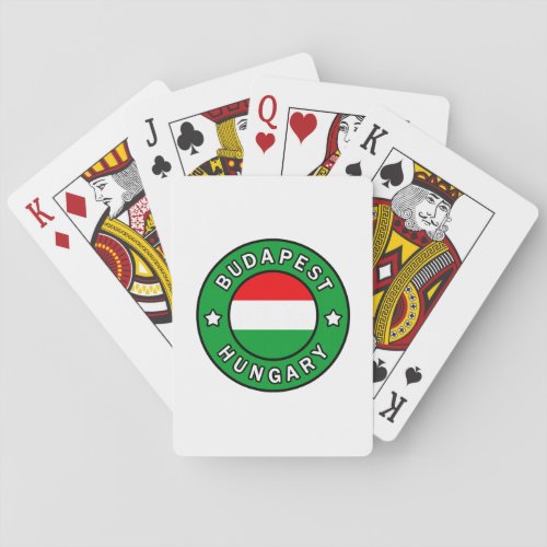 Budapest Hungary Poker Cards