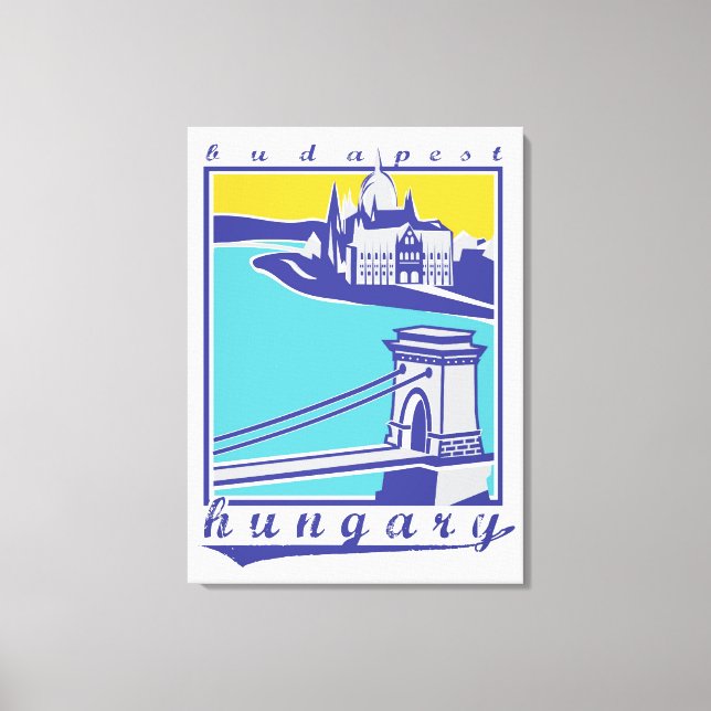 Budapest, Hungary, poster Canvas Print (Front)