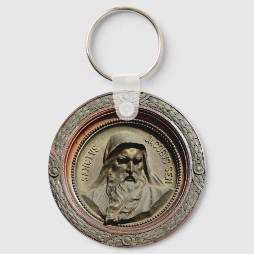 budapest hungary saint jacob religion portrait god keychain