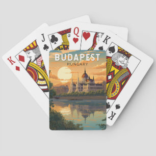 Budapest Hungary Travel Art Vintage Poker Cards