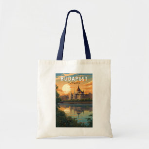 Budapest Hungary Travel Art Vintage Tote Bag