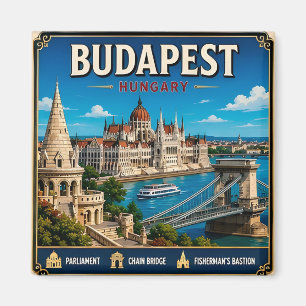 🧲 Budapest Hungary Travel Memory For Visitors 🧲 Magnet