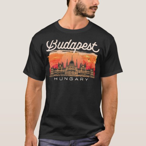 Budapest Hungary Vacationer Historian Traveler T_Shirt