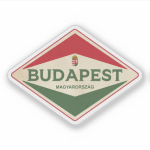 Budapest Hungary Vintage Sticker