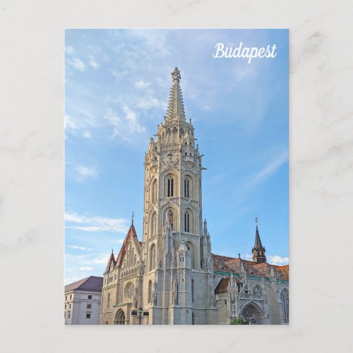 Budapest Matthias Church Postcard