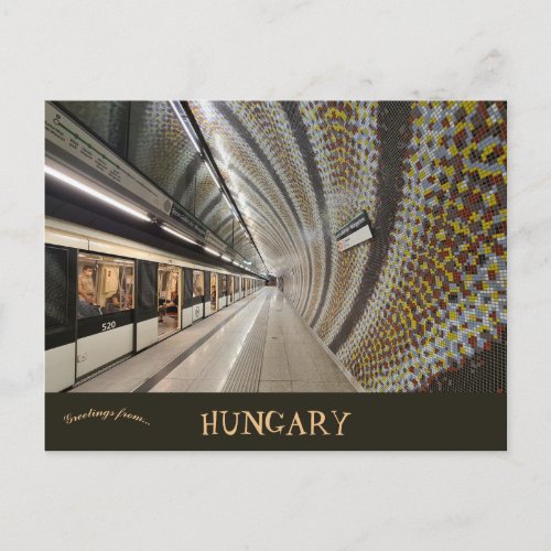 Budapest Metro Station Hungary Postcard