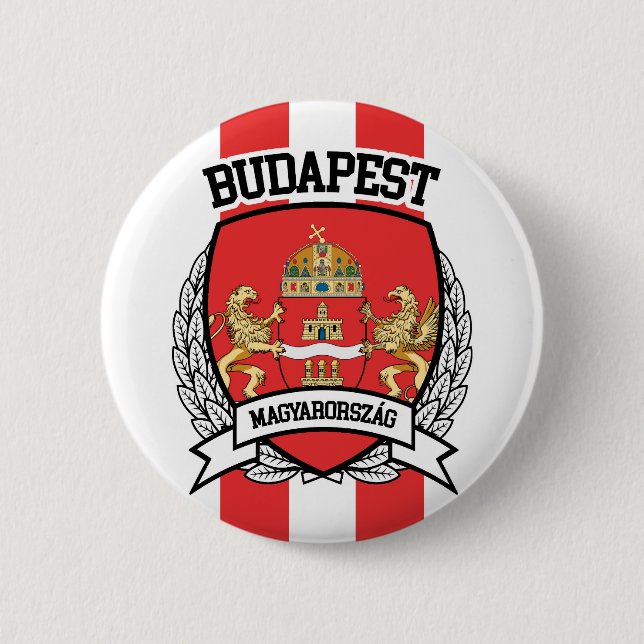 Budapest Pinback Button (Front)