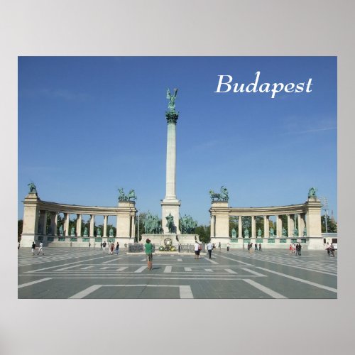 Budapest Postcard Poster