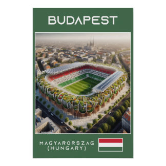 Budapest Stadium - Hungary - Ecological Design Poster