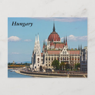 Budapest, the building of the Parliament, Hungary Postcard