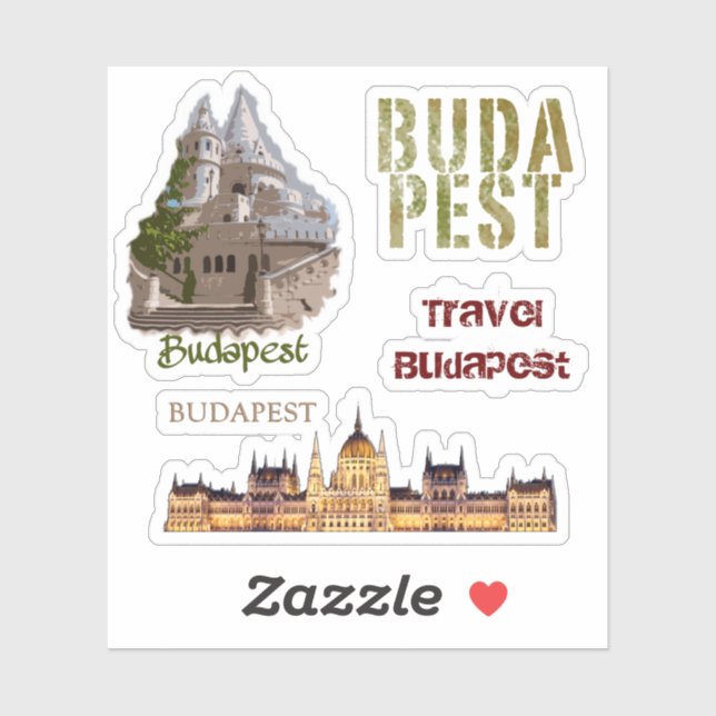 Budapest Travel Series Sticker (Sheet)