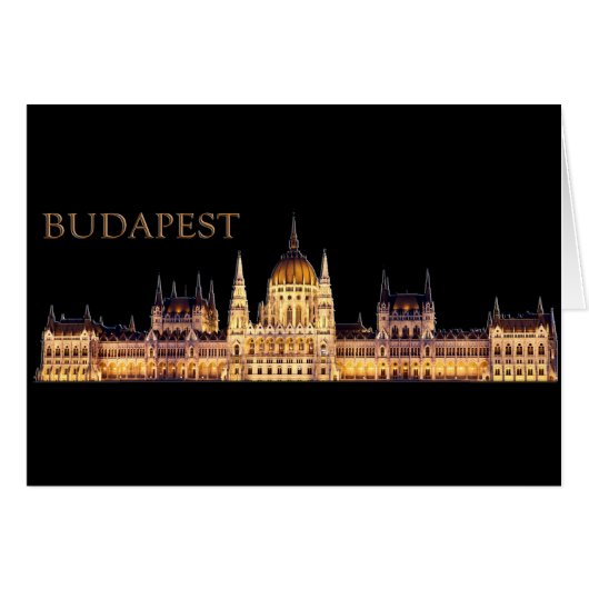 Budapest Travel Souvenir Cards (Front Horizontal)