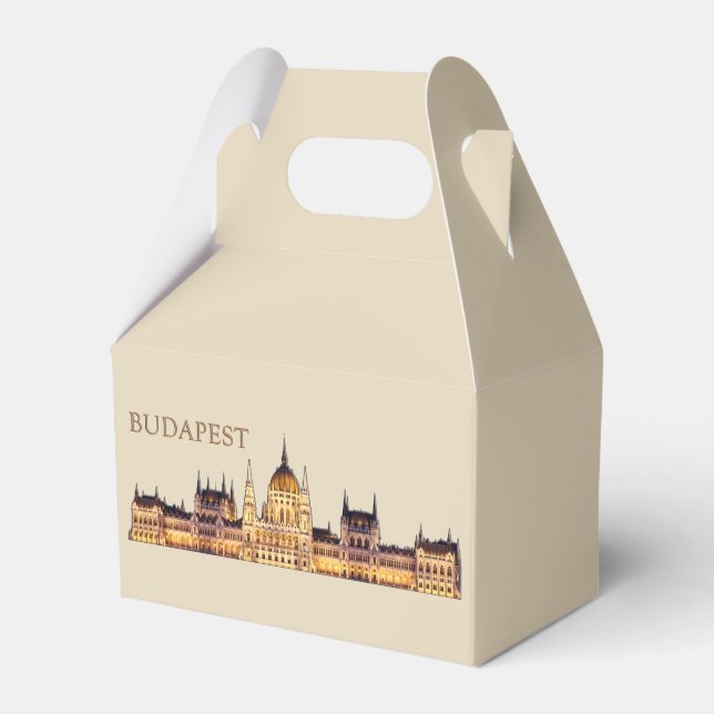 Budapest Travel Souvenir Favor Boxes (Front Side)