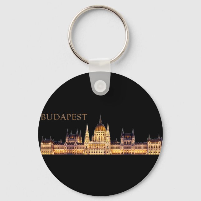Budapest Travel Souvenir Keychain (Front)