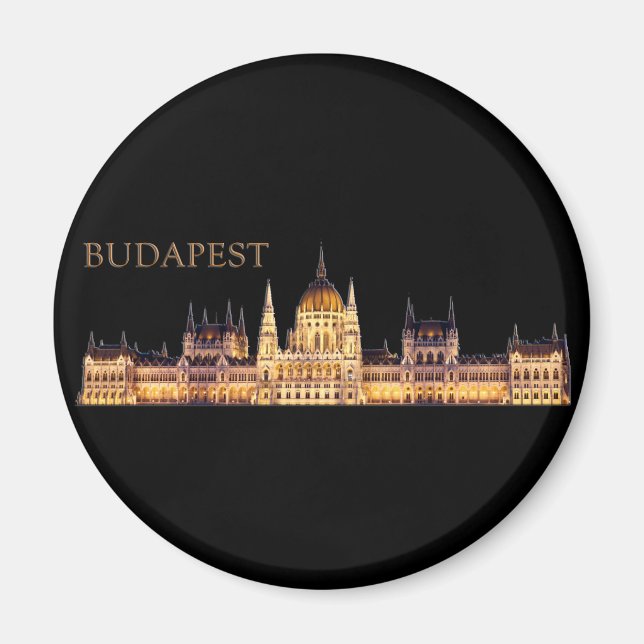Budapest Travel Souvenir Magnet (Front)