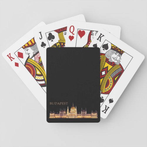 Budapest Travel Souvenir Poker Cards