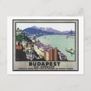 Budapest via Harwich Postcard