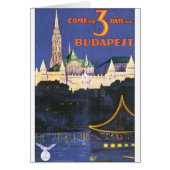 Budapest Vintage Travel Poster (Front)