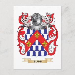 Budd Coat of Arms (Family Crest) Postcard