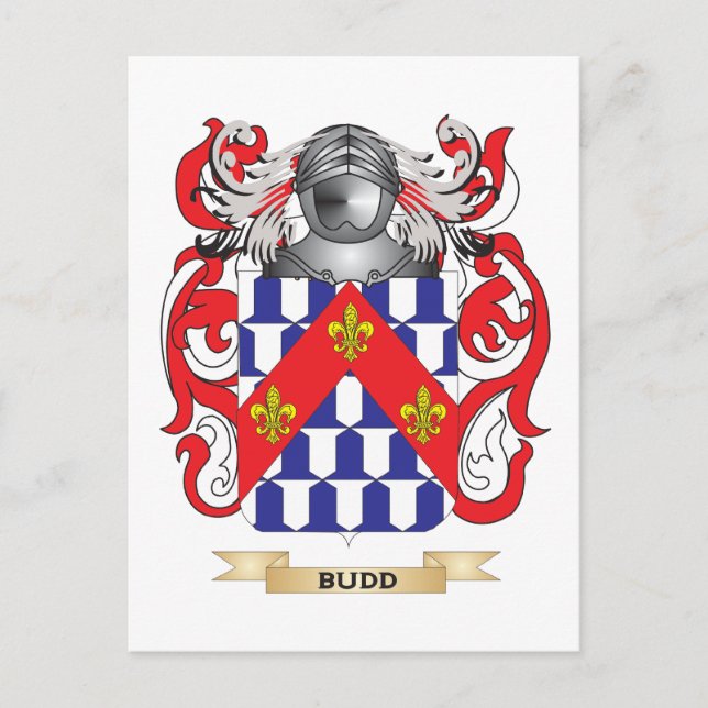 Budd Coat of Arms (Family Crest) Postcard (Front)