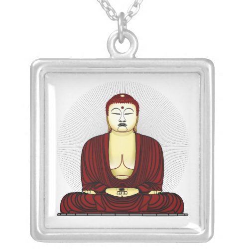 Budda Gautama Buddha Siddhartha Gautama Silver Plated Necklace