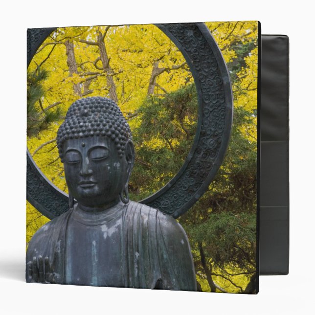Budda Statue in the Japanese Gardens Golden Binder (Front/Inside)