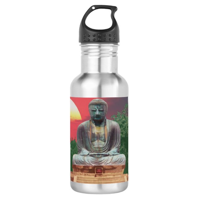 BUDDAH  46 .tif Stainless Steel Water Bottle (Front)
