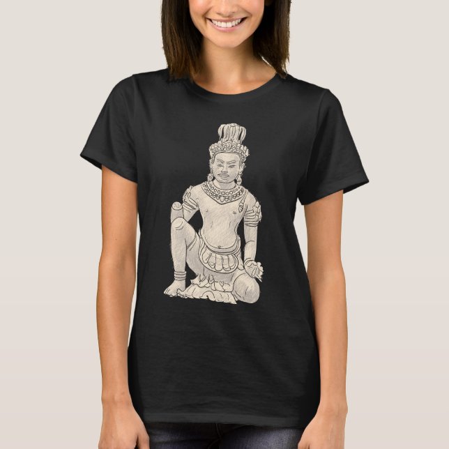 Buddha 4 Buddha Statue Buddha Wall Buddha Painting T-Shirt (Front)