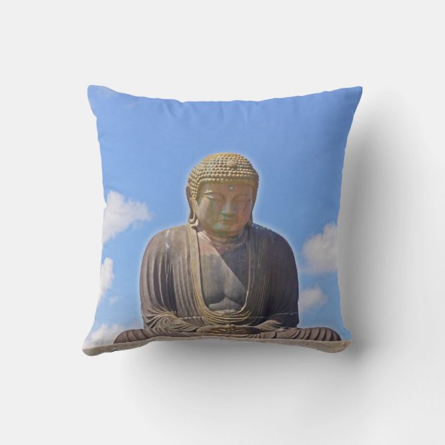 "BUDDHA" ACCENT THROW PILLOW (Back)