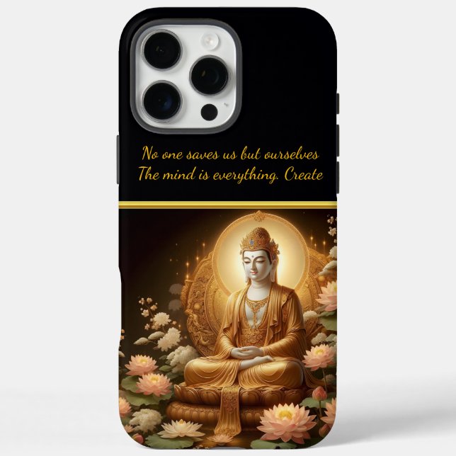 Buddha amid lotus flowers. Case-Mate iPhone case (Back)
