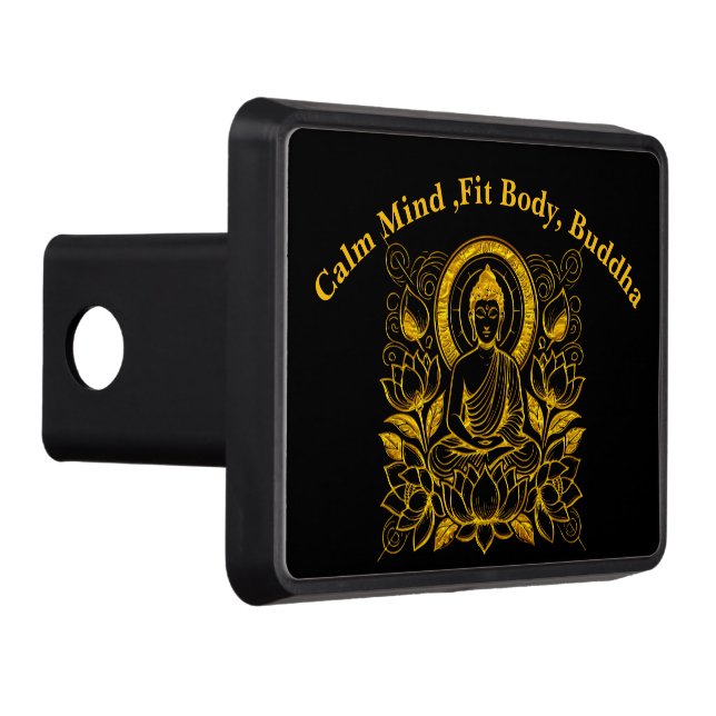 Buddha Amid Lotus Flowers Hitch Cover (Right)