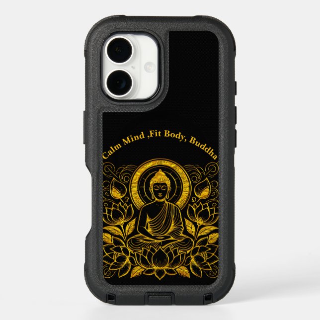 Buddha Amid Lotus Flowers Otterbox iPhone Case (Back)