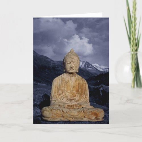 Buddha and Blue Mountains Card