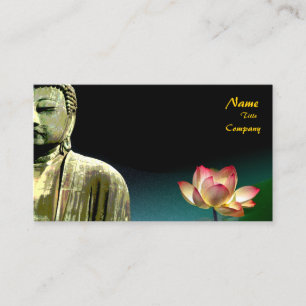 Buddha and lotus Business Card, Holistic Healers Business Card
