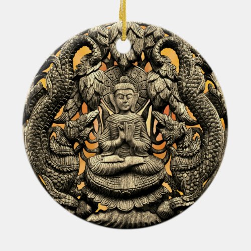 Buddha Art Ceramic Ornament
