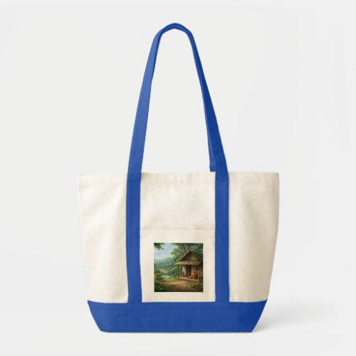 Buddha Art Religious Tote Bag - Peaceful Nature Sc