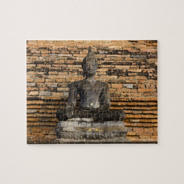 Buddha at Wat Mahathat. Jigsaw Puzzle (Horizontal)